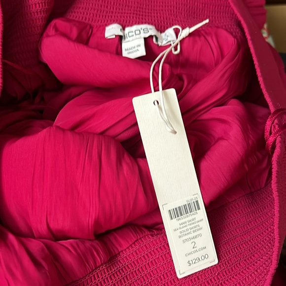 *Summer Sale* 🌞 NWT Chico’s Sea Island tiered maxi skirt - Picture 5 of 5